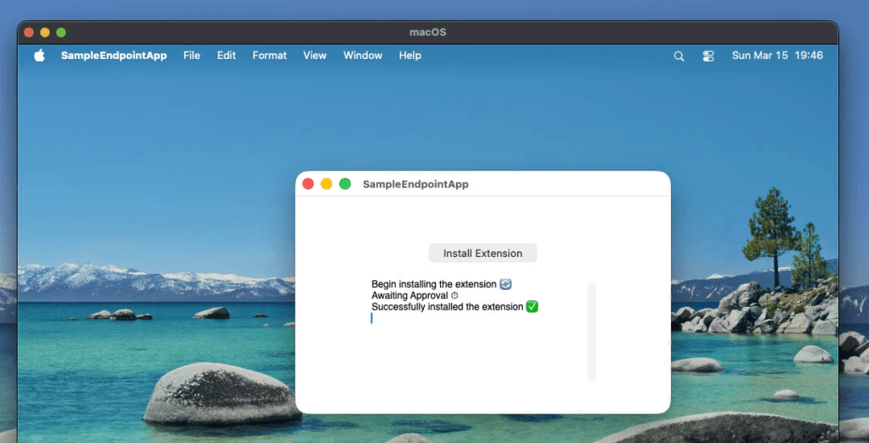 Extension enabled