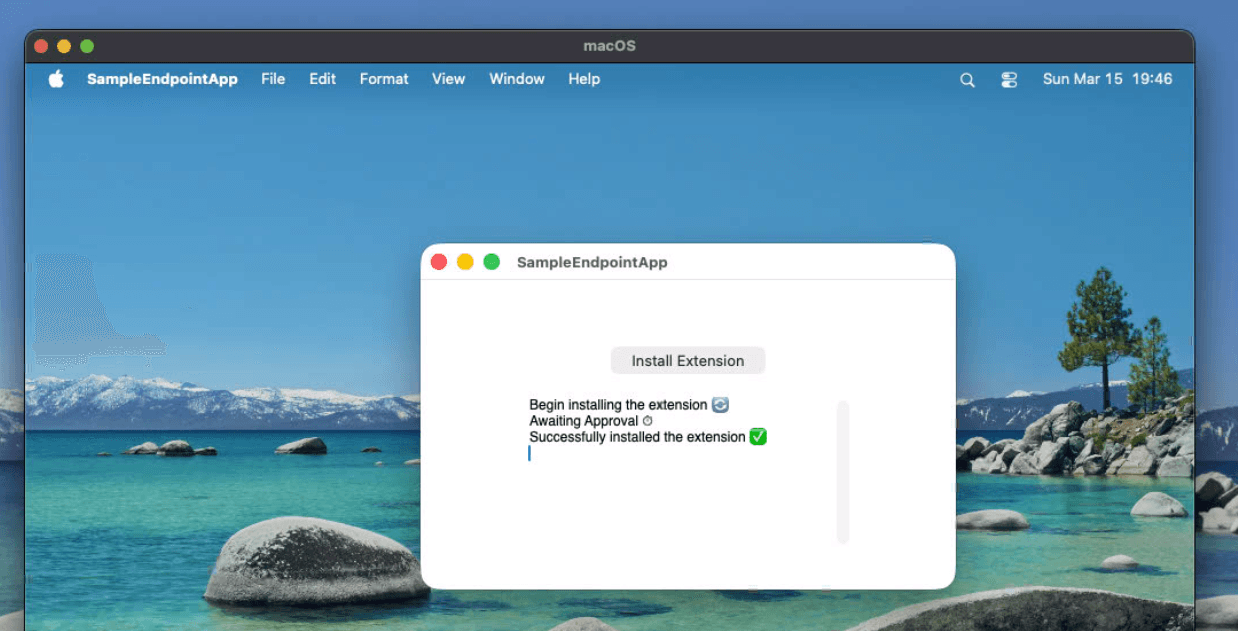 Extension enabled